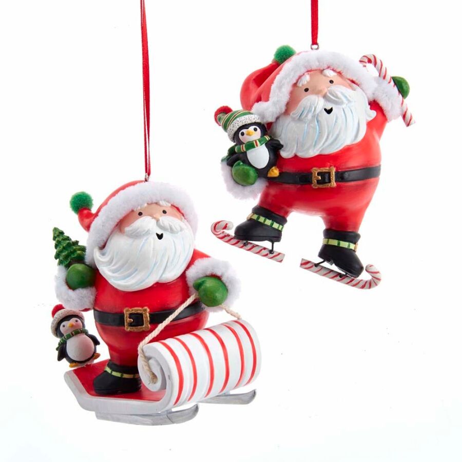 Kızaklı Noel Baba Yılbaşı Süsü – 10cm - 3