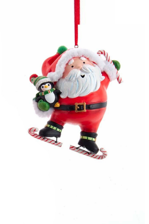 Kızaklı Noel Baba Yılbaşı Süsü – 10cm - 1