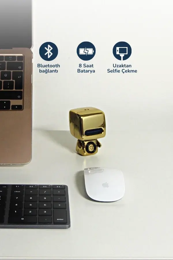 Astro, Mobil – USB Şarjlı Astro Bluetooth Hoparlör – Altın - 2