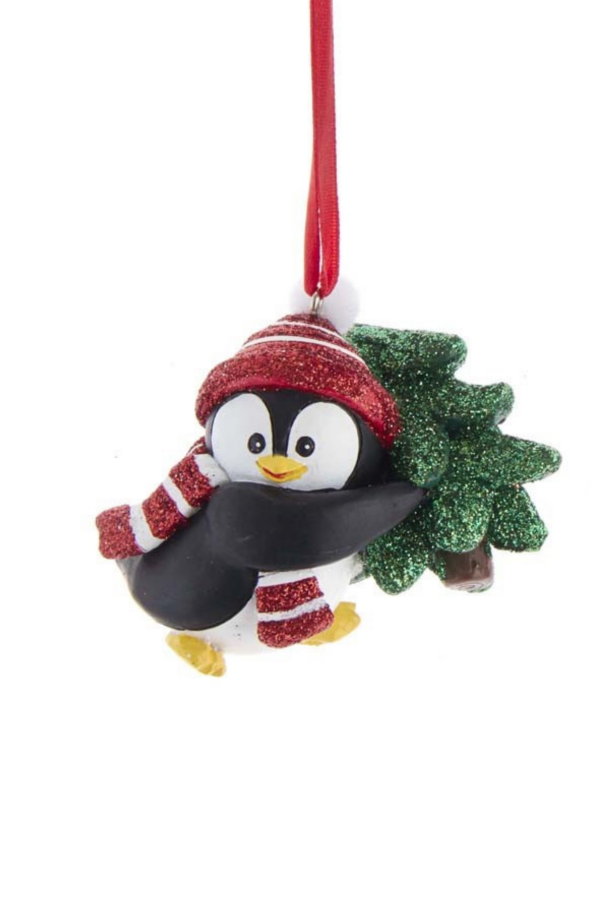 Atkılı Penguen Çam Ağacı İle Yılbaşı Süsü – 7,5cm - 1