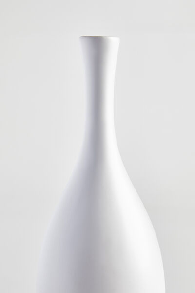 Beyaz Dar Ağızlı Seramik Vazo - 3
