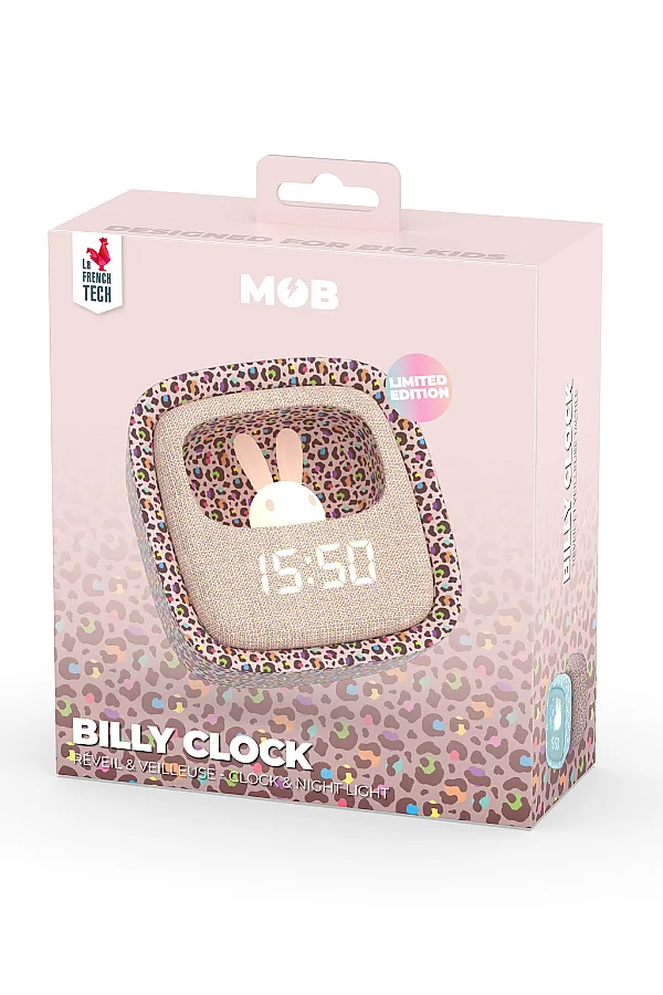 Billy Clock Masaüstü Saat ve Aydınlatma – Gökkuşağı Leopar (Limited Edition) - 5