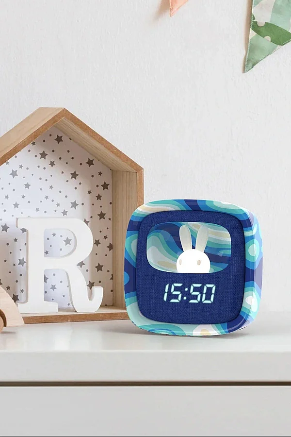 Billy Clock Masaüstü Saat ve Aydınlatma – Mavi Dalgalar (Limited Edition) - 4