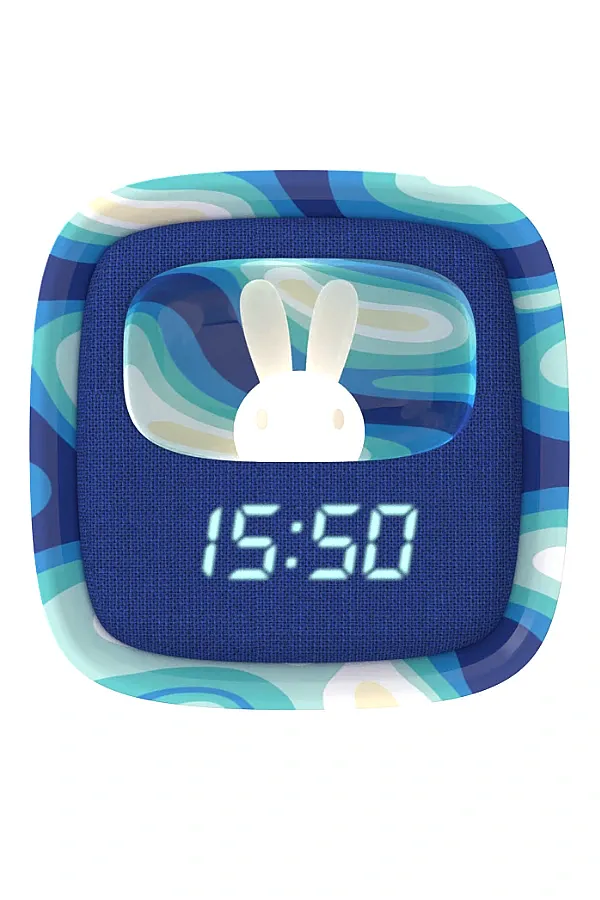 Billy Clock Masaüstü Saat ve Aydınlatma – Mavi Dalgalar (Limited Edition) - 1