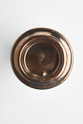 Bronz Detaylı Seramik Otantik Mumluk - 4