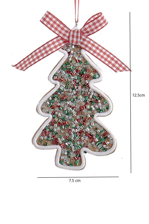 Çok Renkli Çam Ağacı Yılbaşı Süsü – 12,5cm - 2