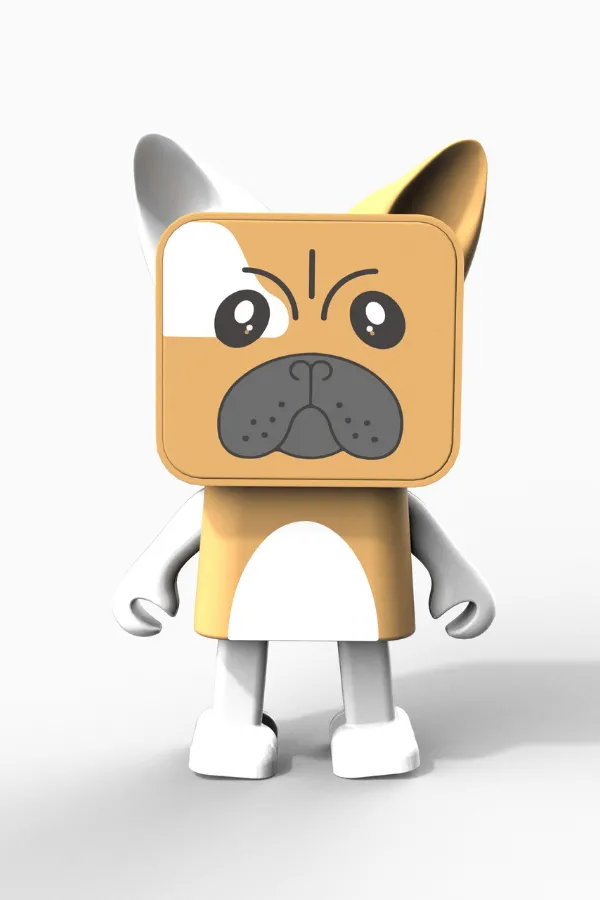 Dans Eden Hayvanlar Bluetooth Hoparlör - Bulldog - 1