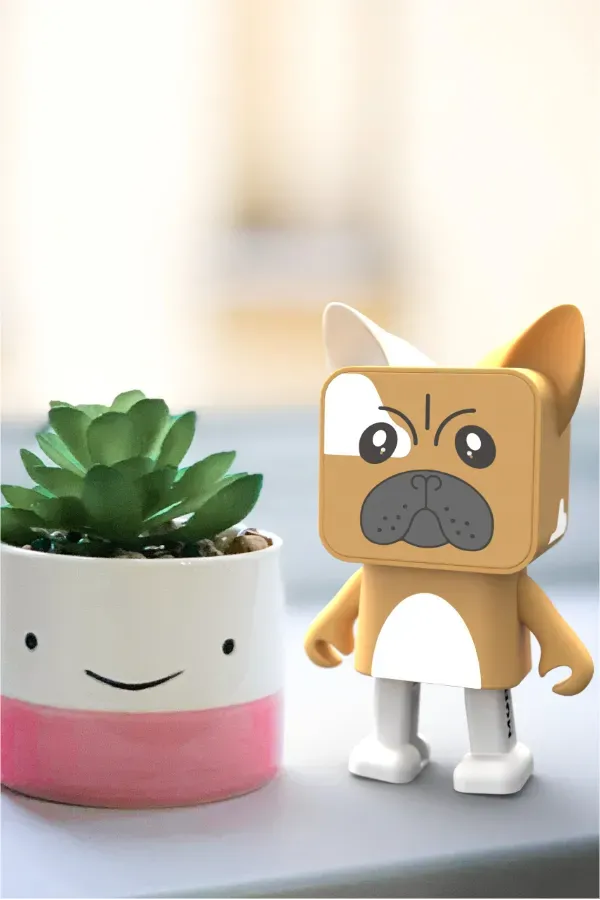 Dans Eden Hayvanlar Bluetooth Hoparlör - Bulldog - 3