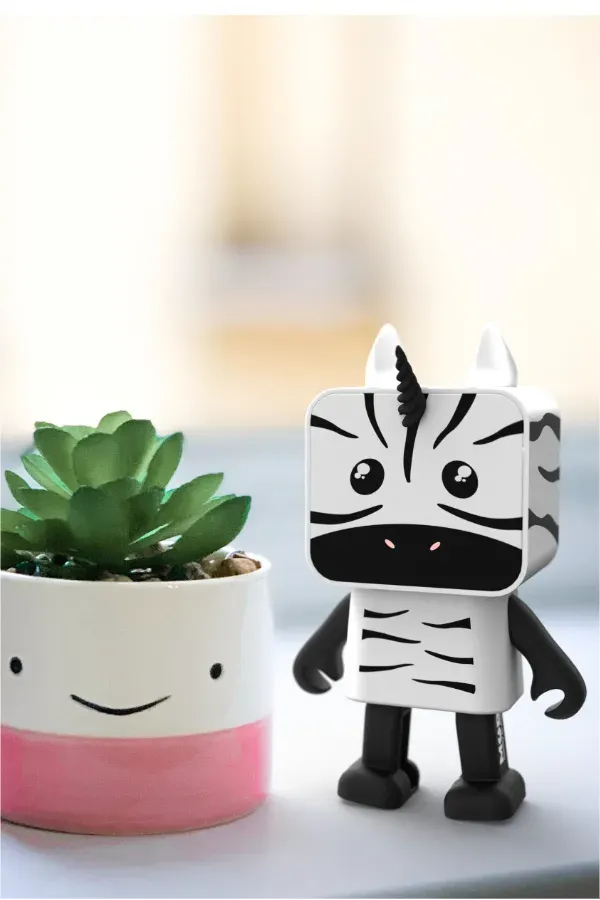 Dans Eden Hayvanlar Bluetooth Hoparlör - Zebra - 3