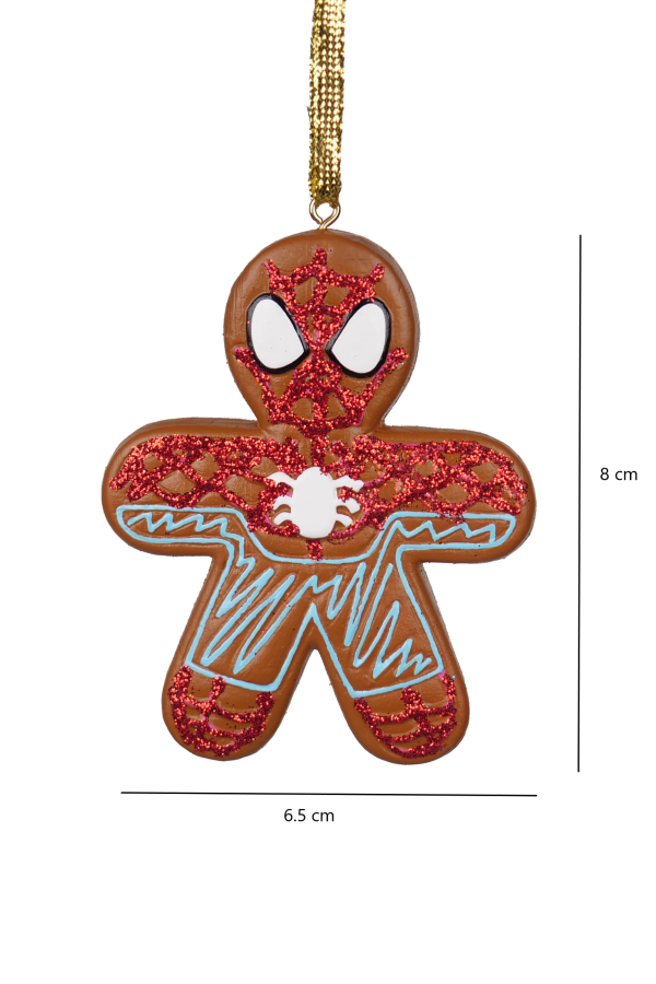 Gingerbread Spıderman Yılbaşı Ağaç Süsü – 8cm - 2