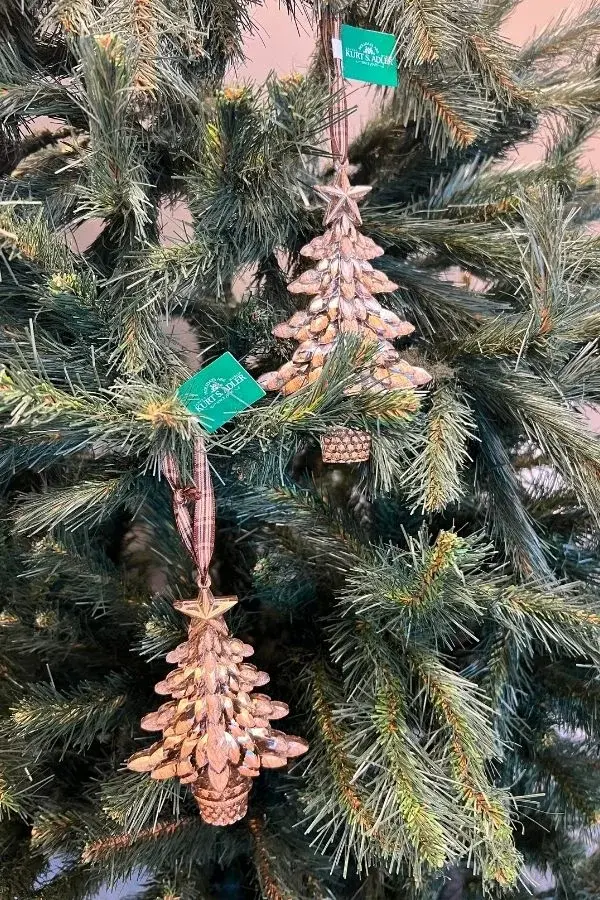 Gümüş 16 cm Plastik Çam Ağacı Yılbaşı Süsü - 2