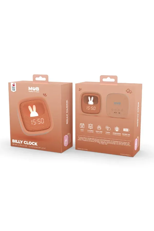 Karamel Tavşan Masaüstü Saati ve Gece Lambası - 2