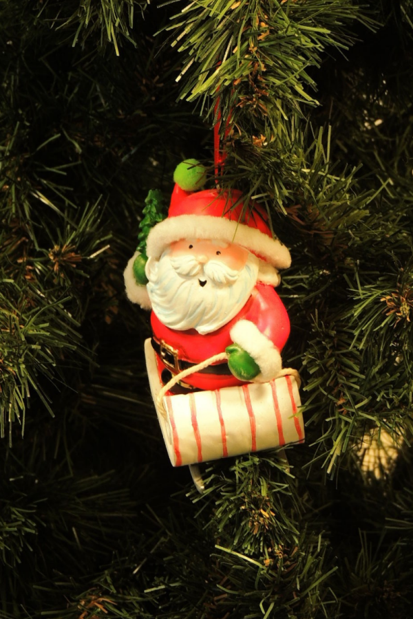 Kızaklı Noel Baba Yılbaşı Süsü – 10cm - 4