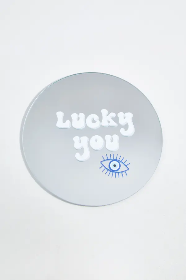 Lucky You Yuvarlak Dekoratif Ayna - 1