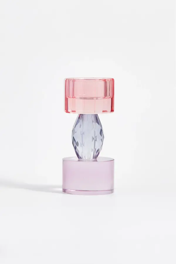 Paris Kristal Cam Tealightlık – Midi Boy Renkli - 1