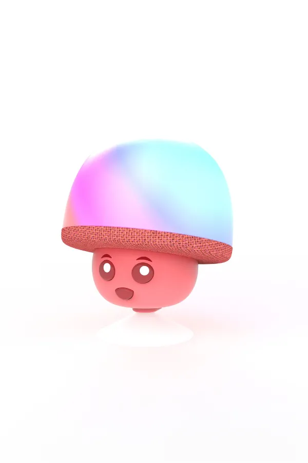 Mega Mush Işıklı Bluetooth Hoparlör – Kırmızı - 1
