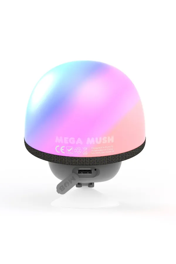 Mega Mush Işıklı Bluetooth Hoparlör - Siyah - 2