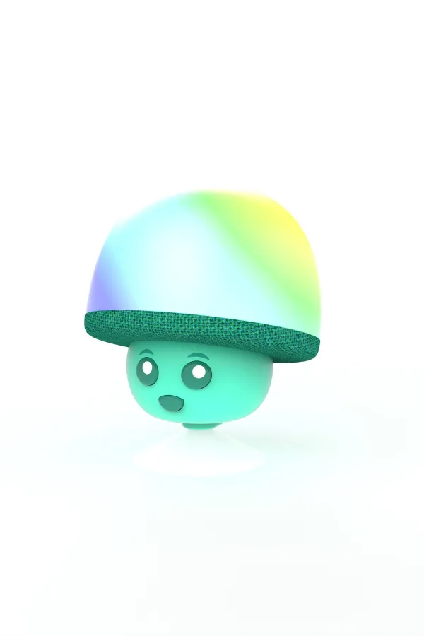 Mega Mush Işıklı Bluetooth Hoparlör - Yeşil - 1