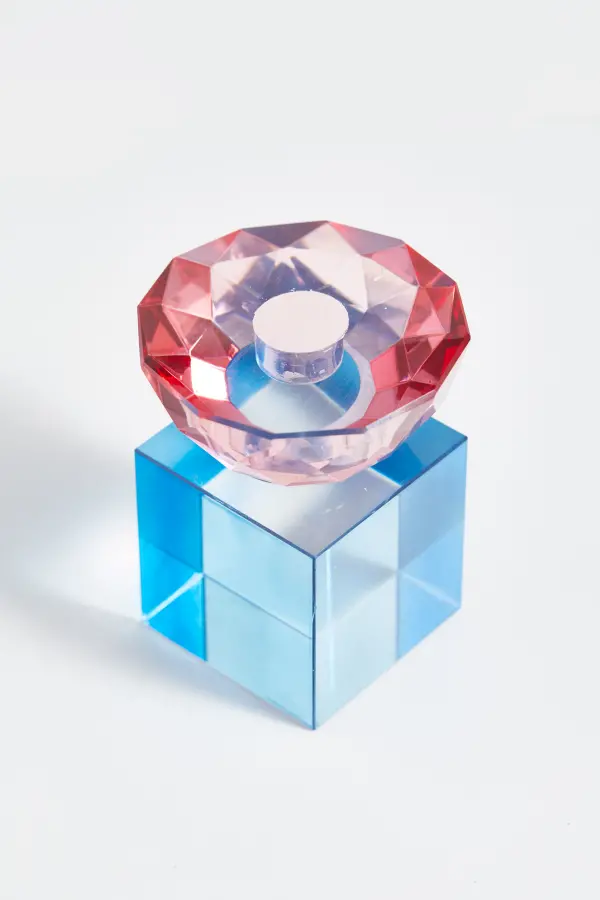 Paris Kristal Cam Şamdan – Mini Boy Renkli - 3