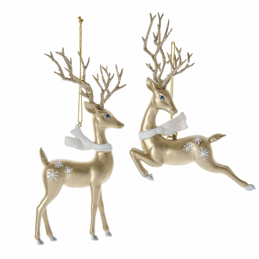 Platinyum Zarif Geyik Yılbaşı Süsü – 15cm - 3