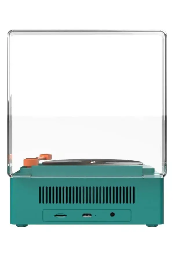 Retro Pikap Bluetooth Hoparlör ve Çalar Saat-Mavi - 3