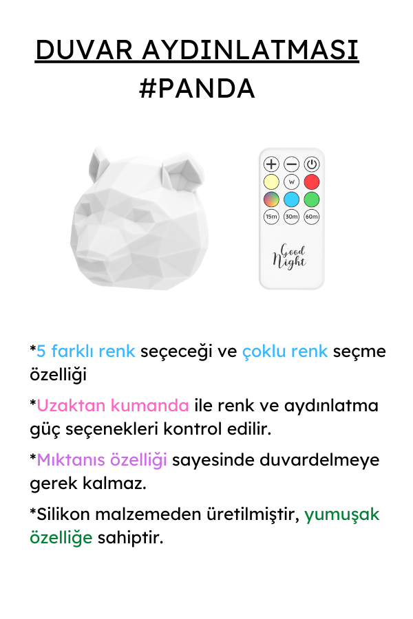 Silikon Panda Aydınlatma - 3