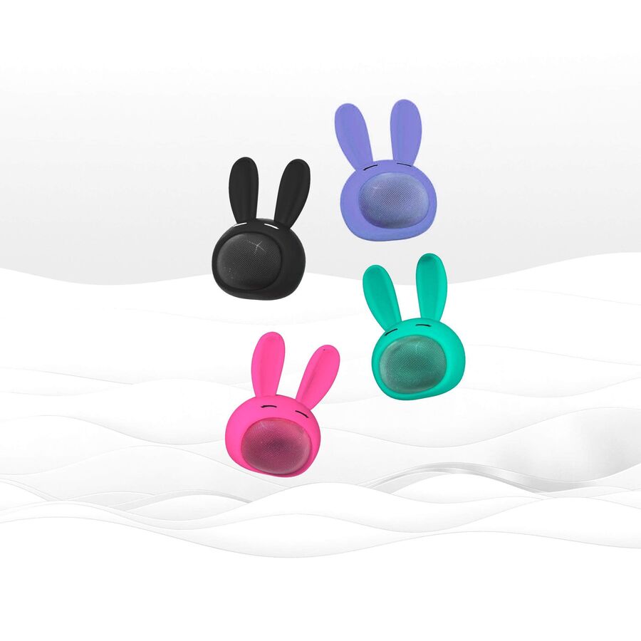 Siyah Tavşan Kablosuz Bluetooth Hoparlör - 4