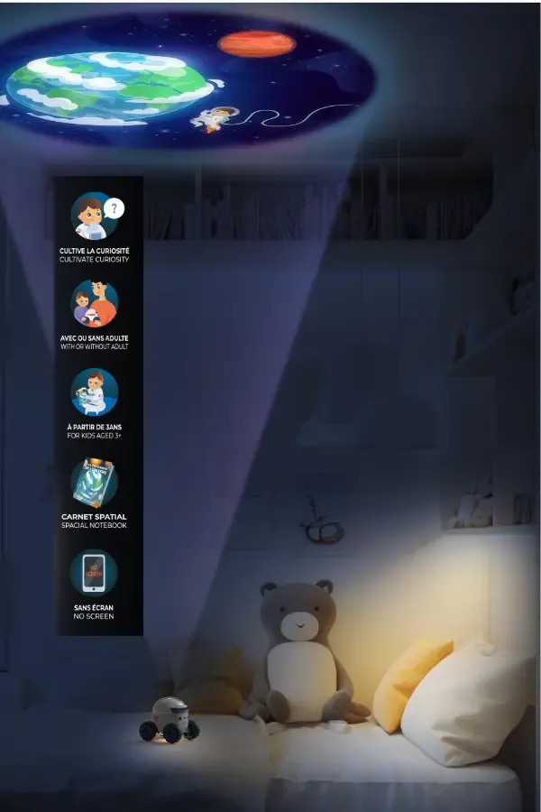 Uzay Kaşifi Hikaye Projektörü – İngilizce ve Fransızca Kitapçıklı - 2