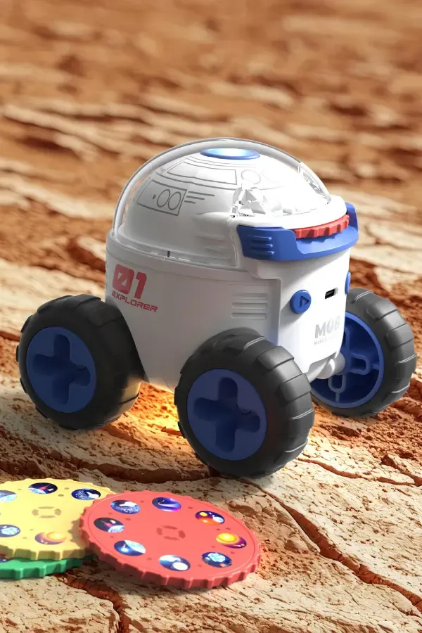 Uzay Kaşifi Hikaye Projektörü – İngilizce ve Fransızca Kitapçıklı - 1