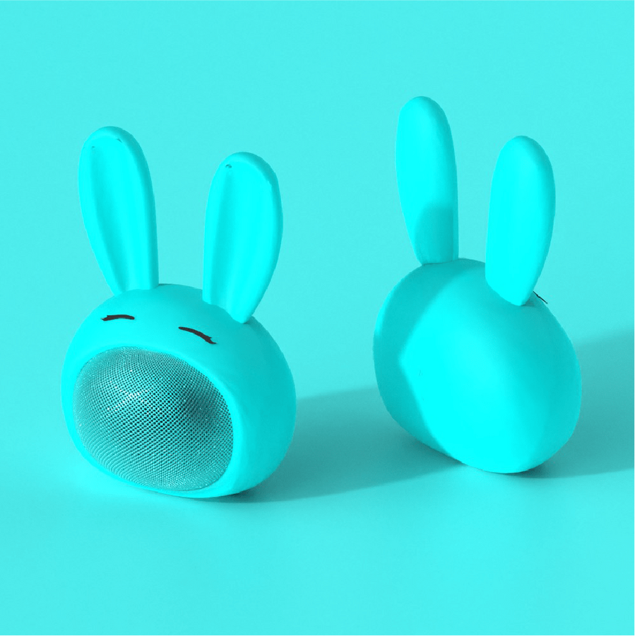 Turkuaz Tavşan Kablosuz Bluetooth Hoparlör - 2
