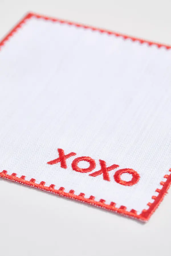 XOXO – Kırmızı Kokteyl Peçetesi - 2