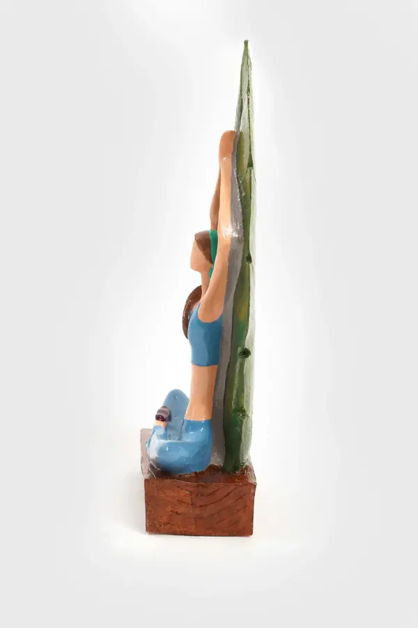 Yoga Yapan Kız – Dekoratif Biblo, Mavi - 3