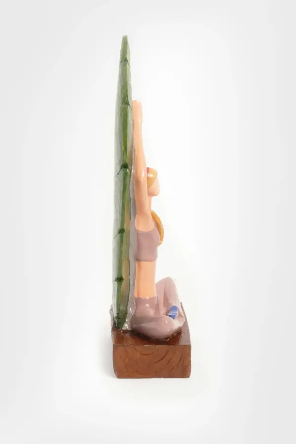 Yoga Yapan Kız – Dekoratif Biblo, Pembe - 4