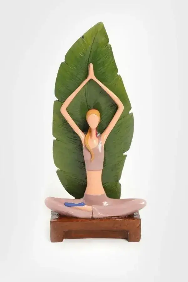 Yoga Yapan Kız – Dekoratif Biblo, Pembe - 2
