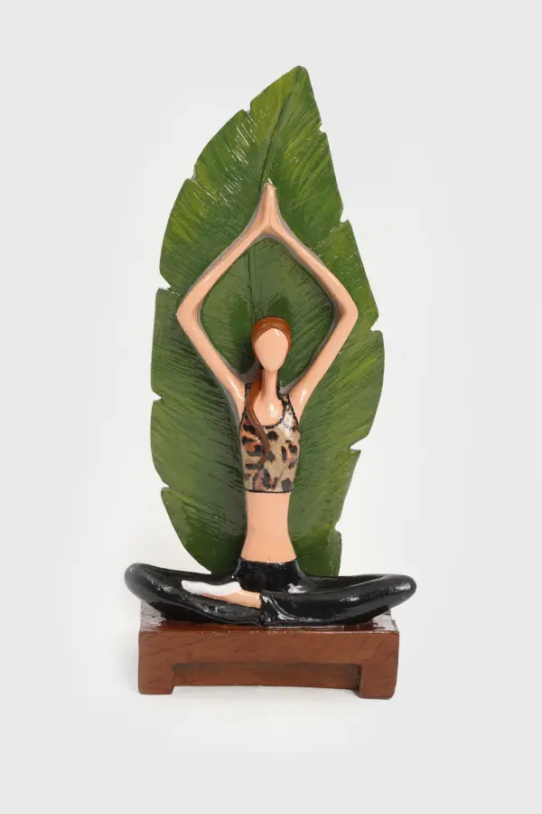 Yoga Yapan Kız – Dekoratif Biblo, Siyah - 2