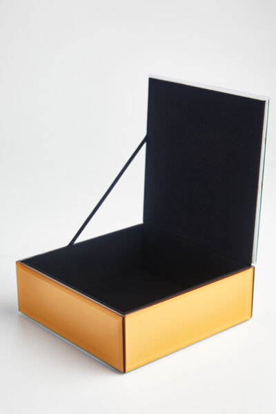 Yüz Motifli Dekoratif Cam Kutu - 2