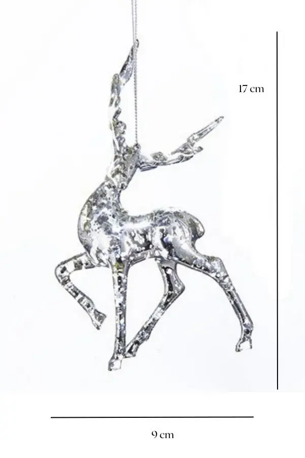 Zarif Geyik Yılbaşı Ağaç Süsü – 17cm - 2